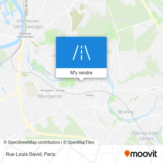 Rue Louis David plan