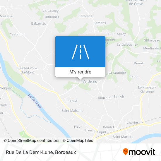 Rue De La Demi-Lune plan