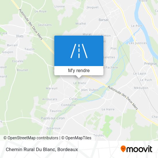 Chemin Rural Du Blanc plan