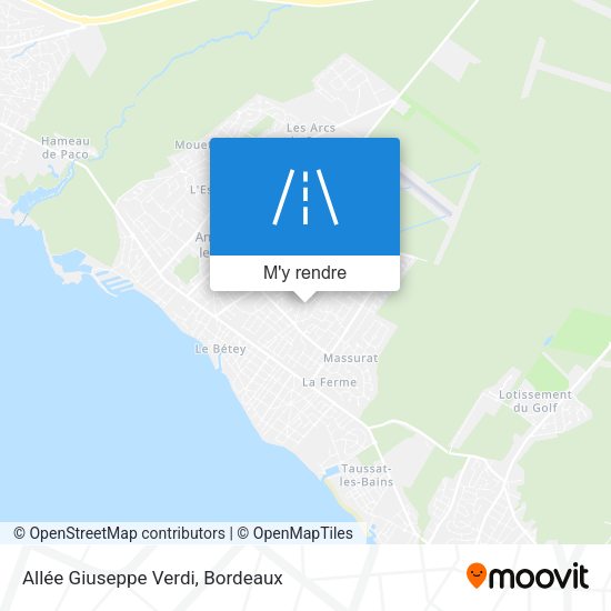 Allée Giuseppe Verdi plan