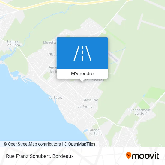 Rue Franz Schubert plan
