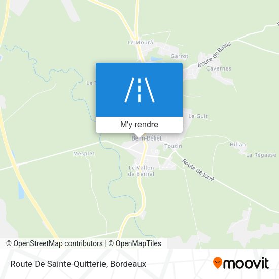 Route De Sainte-Quitterie plan