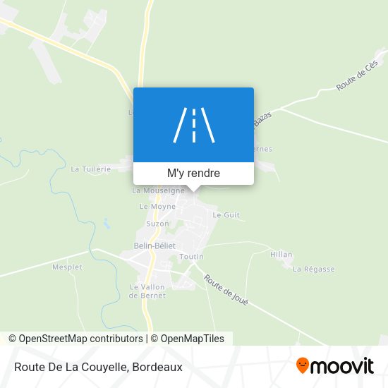 Route De La Couyelle plan