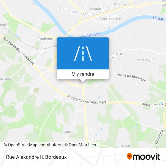 Rue Alexandre II plan
