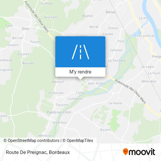 Route De Preignac plan