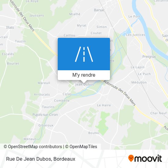 Rue De Jean Dubos plan