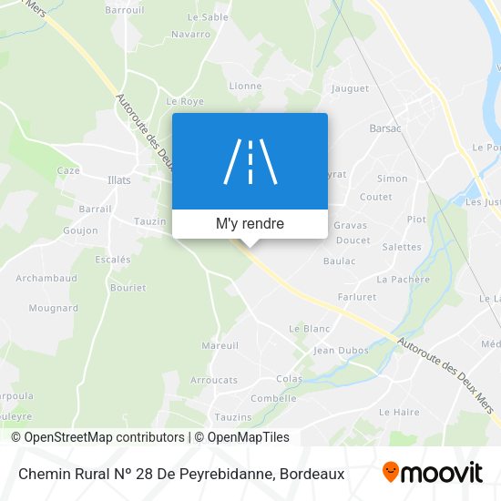 Chemin Rural Nº 28 De Peyrebidanne plan