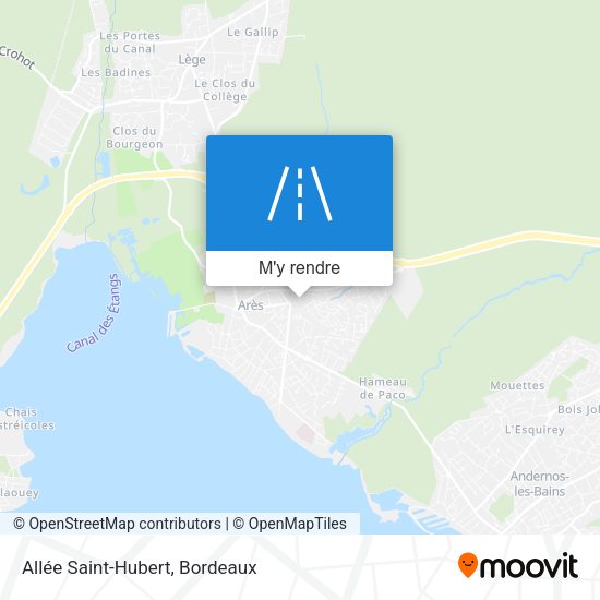 Allée Saint-Hubert plan