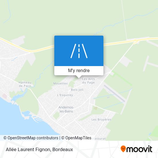 Allée Laurent Fignon plan
