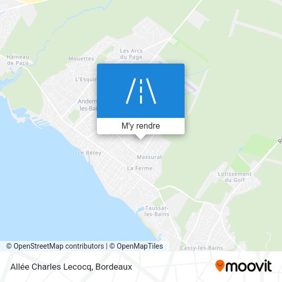 Allée Charles Lecocq plan