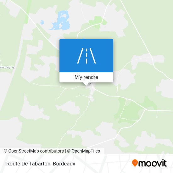 Route De Tabarton plan