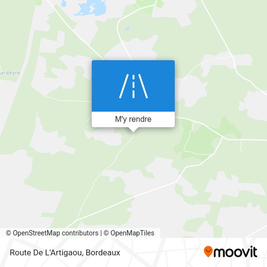 Route De L'Artigaou plan