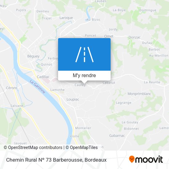 Chemin Rural Nº 73 Barberousse plan