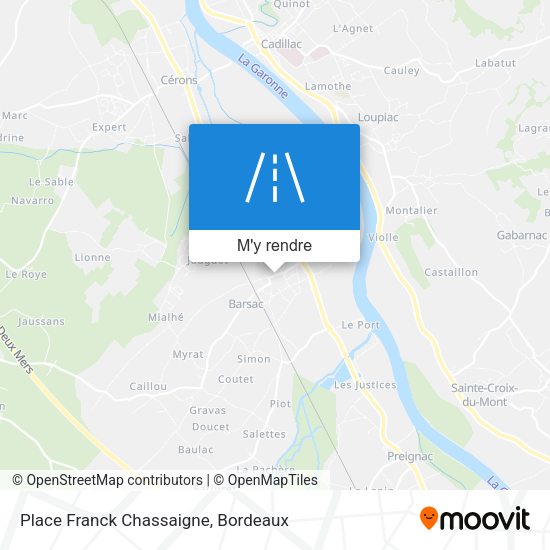 Place Franck Chassaigne plan