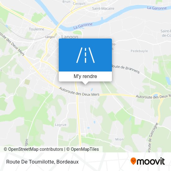 Route De Toumilotte plan