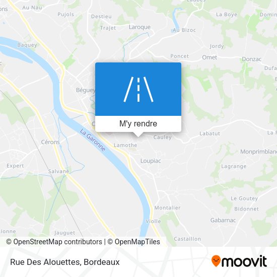 Rue Des Alouettes plan