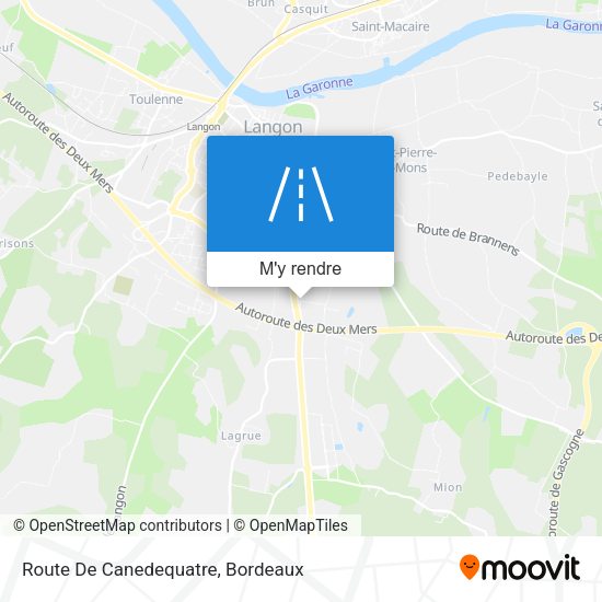 Route De Canedequatre plan