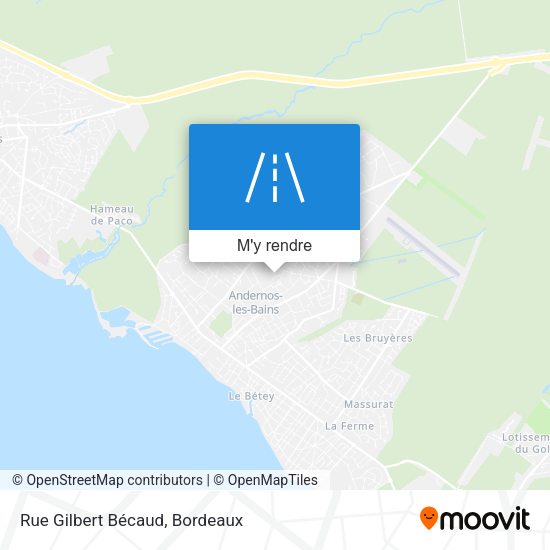 Rue Gilbert Bécaud plan