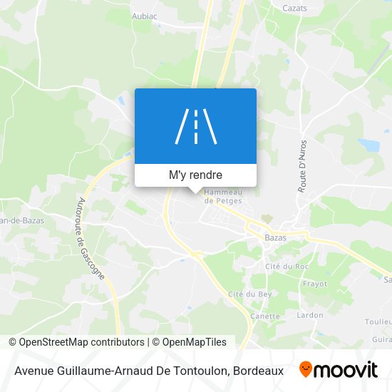 Avenue Guillaume-Arnaud De Tontoulon plan