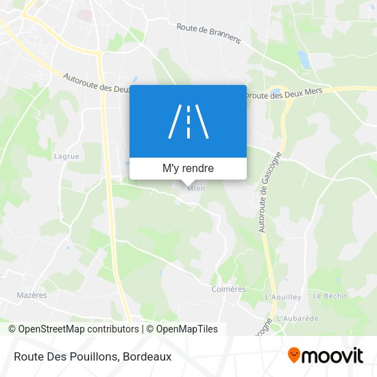 Route Des Pouillons plan
