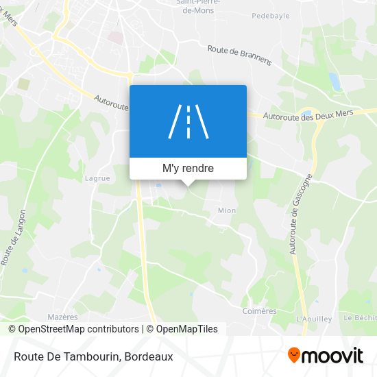 Route De Tambourin plan