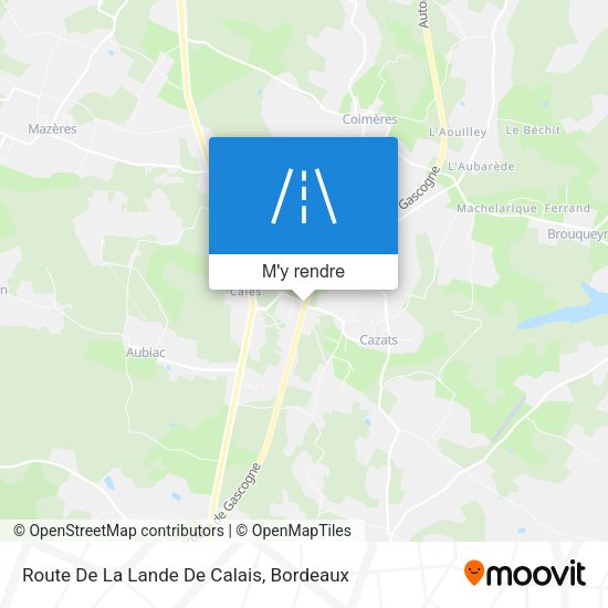 Route De La Lande De Calais plan