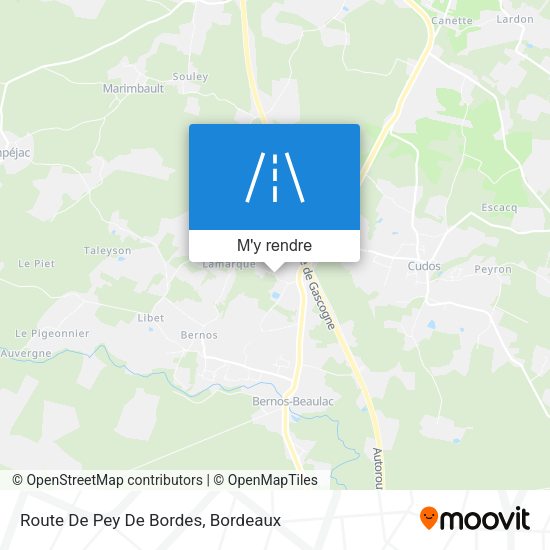 Route De Pey De Bordes plan