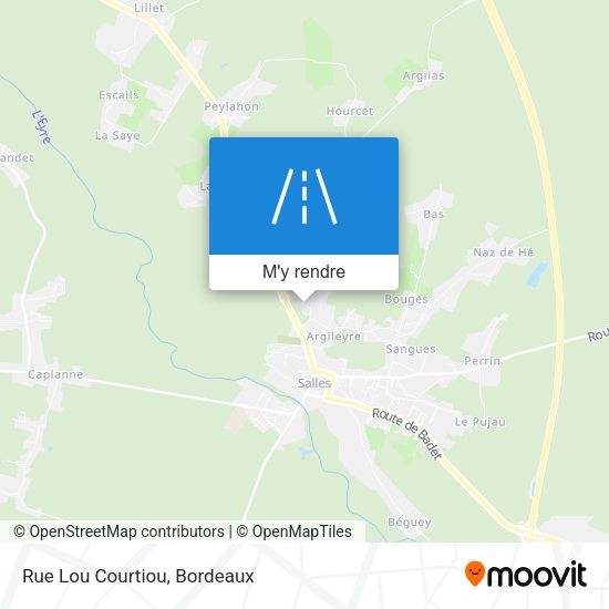 Rue Lou Courtiou plan
