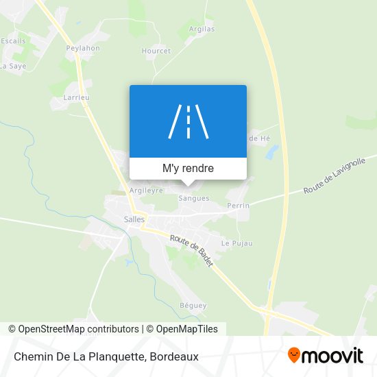 Chemin De La Planquette plan