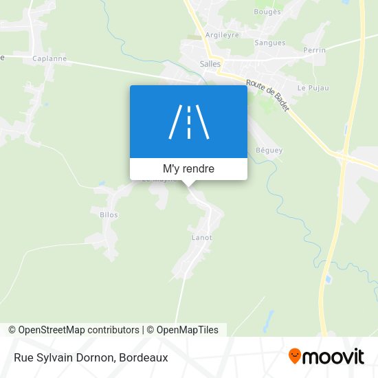 Rue Sylvain Dornon plan