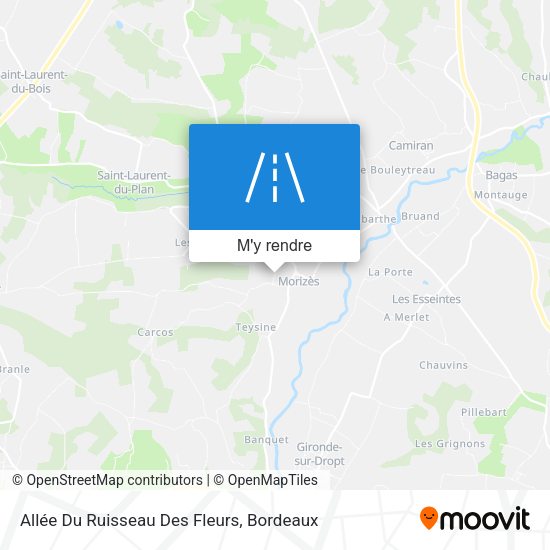 Allée Du Ruisseau Des Fleurs plan
