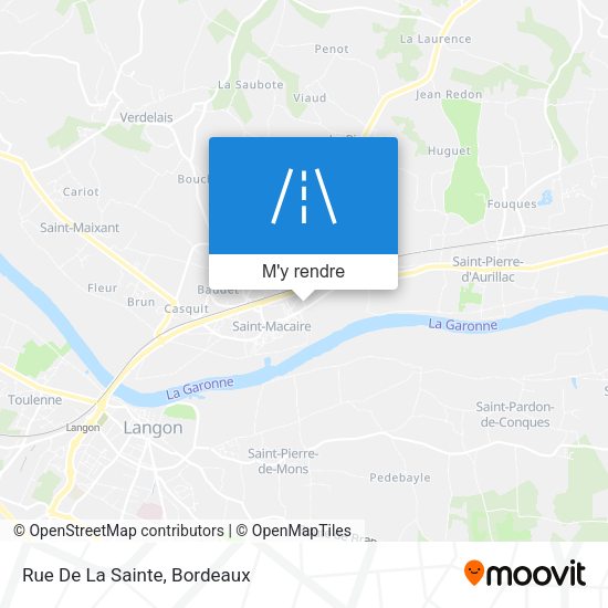 Rue De La Sainte plan