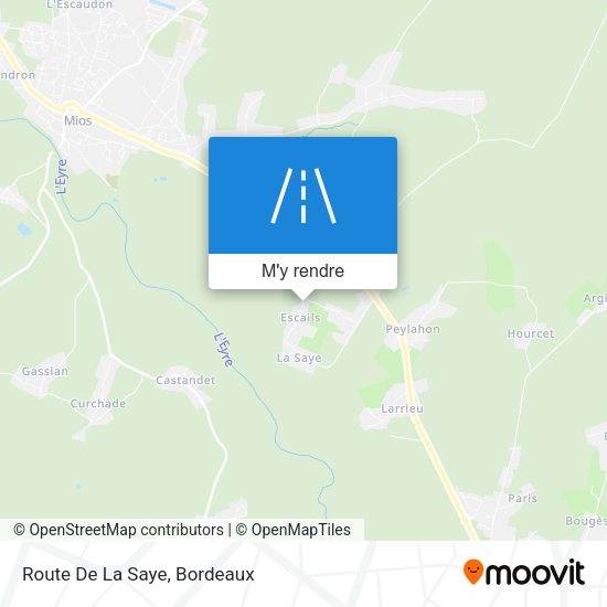 Route De La Saye plan