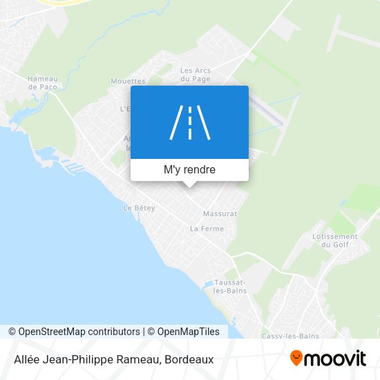 Allée Jean-Philippe Rameau plan