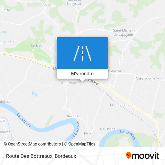 Route Des Bottreaux plan