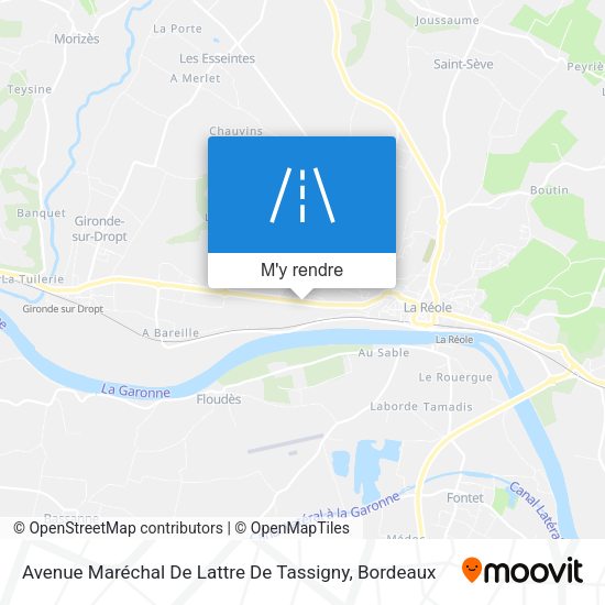 Avenue Maréchal De Lattre De Tassigny plan