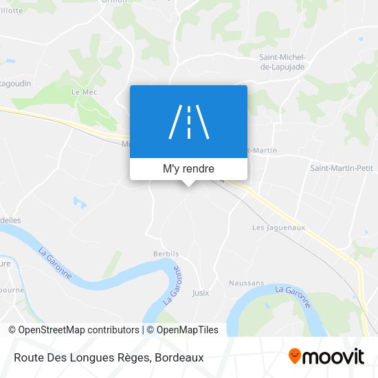 Route Des Longues Règes plan