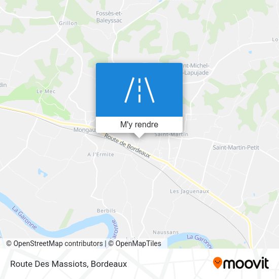 Route Des Massiots plan