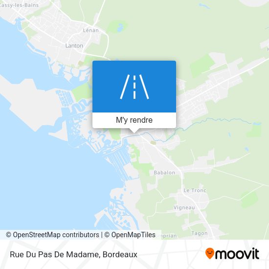 Rue Du Pas De Madame plan