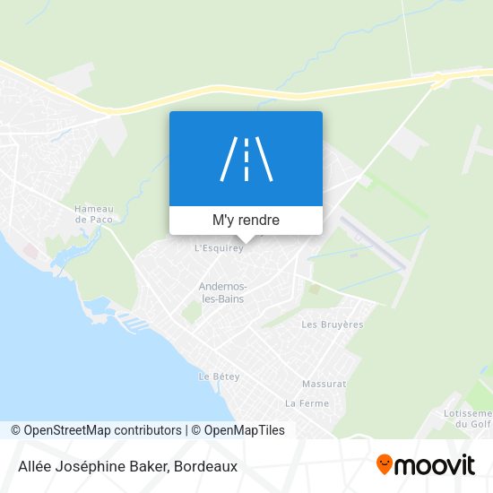 Allée Joséphine Baker plan
