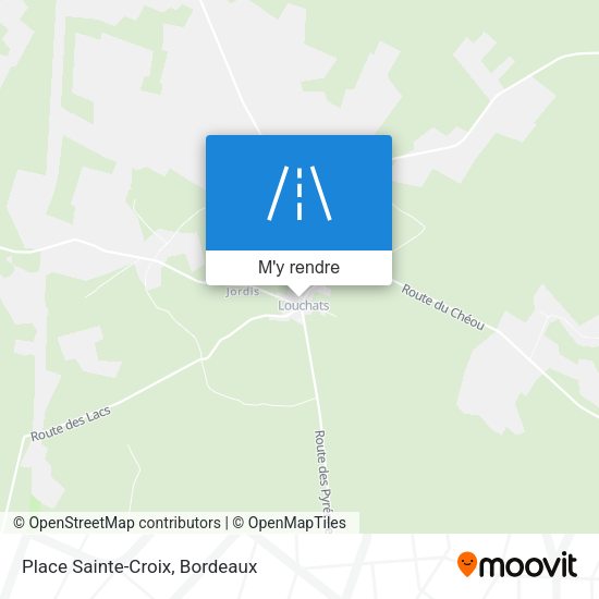 Place Sainte-Croix plan