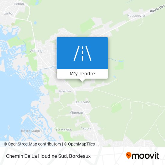 Chemin De La Houdine Sud plan