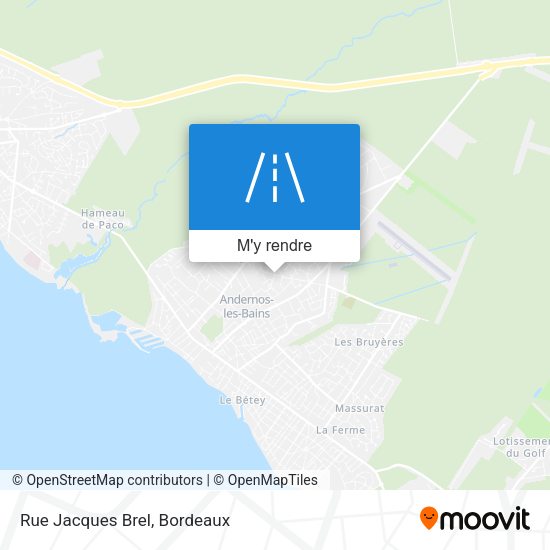 Rue Jacques Brel plan