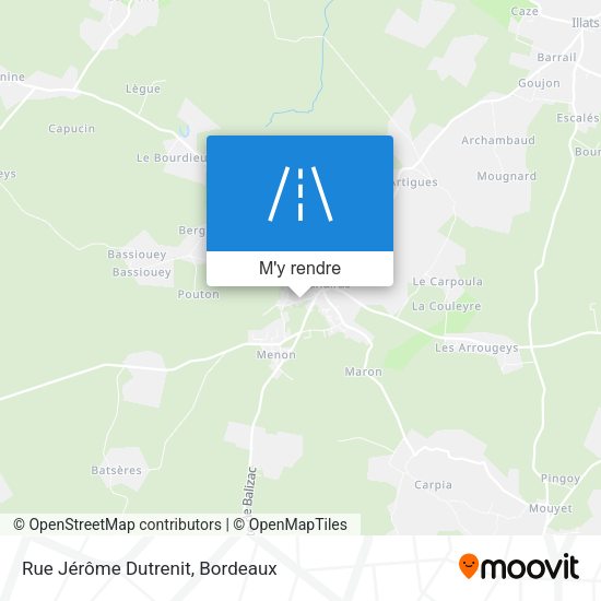 Rue Jérôme Dutrenit plan