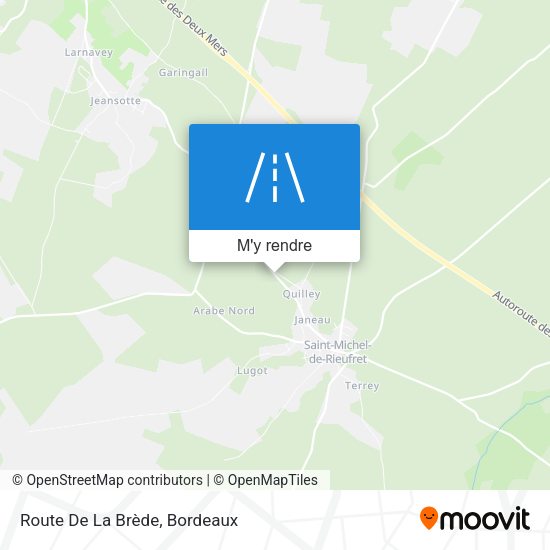 Route De La Brède plan