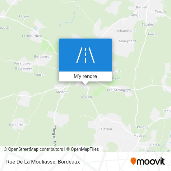 Rue De La Mouliasse plan