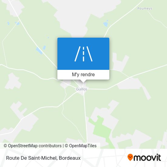 Route De Saint-Michel plan