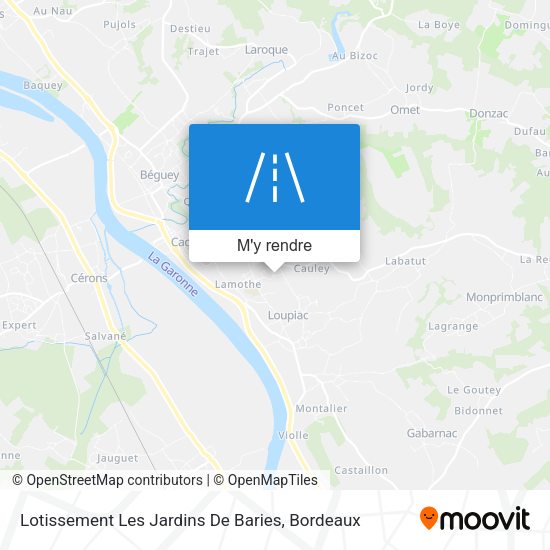 Lotissement Les Jardins De Baries plan