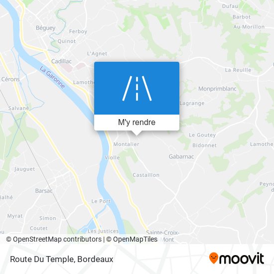 Route Du Temple plan