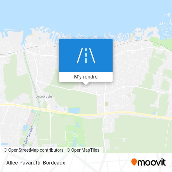 Allée Pavarotti plan